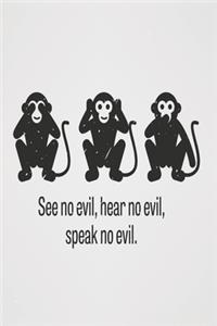 See no evil, hear no evil, speak no evil