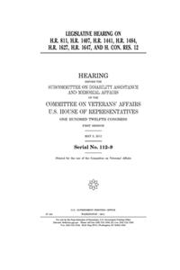Legislative hearing on H.R. 811, H.R. 1407, H.R. 1441, H.R. 1484, H.R. 1627, H.R. 1647, and H. Con. Res. 12