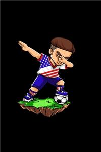 Dabbing Soccer Player - USA