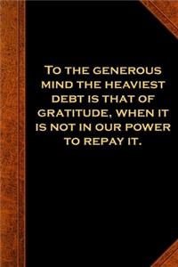 2020 Weekly Planner Ben Franklin Quote Generous Mind Vintage Style 134 Pages
