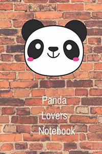 Panda Lovers Notebook
