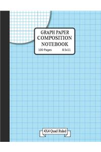 Graph paper composition notebook