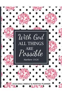 2020 Daily, Weekly and Monthly Planner