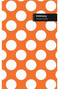 Intimacy Lifestyle Journal, Blank Write-in Notebook, Dotted Lines, Wide Ruled, Size (A5) 6 x 9 In (Orange)