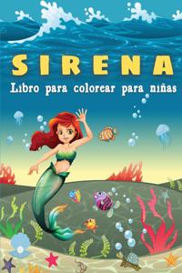 Libro de colorear de sirena para niñas