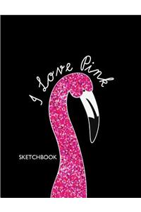 I love pink sketchbook