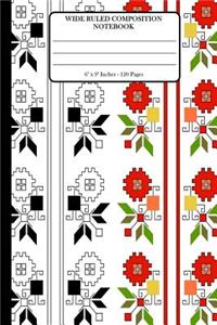 Wide Ruled Composition Notebook 6