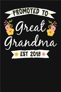 Promoted To Great Grandma Est 2018