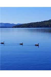 Leadership School Composition Book Canadian Geese Mountain Lake 130 Pages