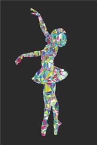 Polygon Ballet Dancer Journal with Prompts for Kids