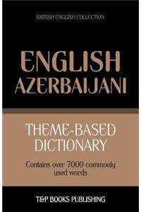 Theme-based dictionary British English-Azerbaijani - 7000 words