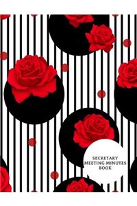 Secretary Meeting Minutes Book