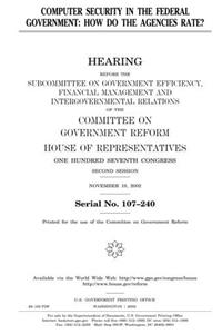Computer Security in the Federal Government