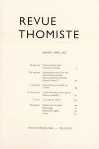 Revue Thomiste - 1/2013