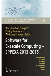 Software for Exascale Computing - Sppexa 2013-2015