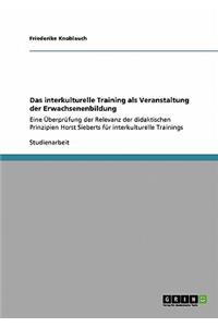 Das Interkulturelle Training ALS Veranstaltung Der Erwachsenenbildung