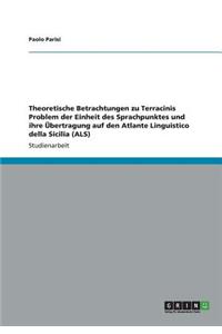 Theoretische Betrachtungen zu Terracinis Problem der Einheit des Sprachpunktes und ihre Übertragung auf den Atlante Linguistico della Sicilia (ALS)