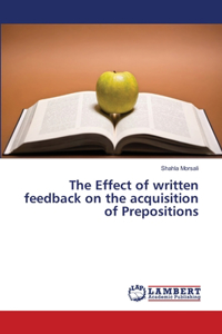 Effect of written feedback on the acquisition of Prepositions