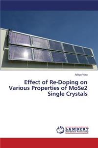 Effect of Re-Doping on Various Properties of MoSe2 Single Crystals