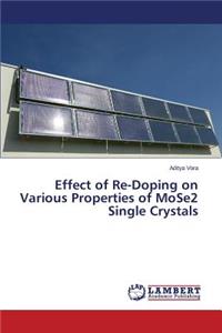 Effect of Re-Doping on Various Properties of MoSe2 Single Crystals