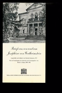 Briefe An, Von Und Um Josephine Von Wertheimstein