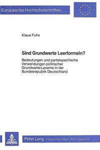 Sind Grundwerte Leerformeln?