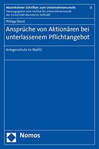 Anspruche Von Aktionaren Bei Unterlassenem Pflichtangebot