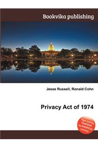 Privacy Act of 1974