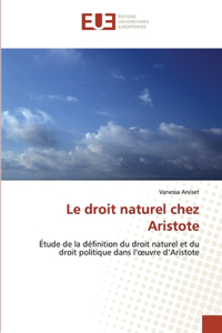 Le droit naturel chez aristote