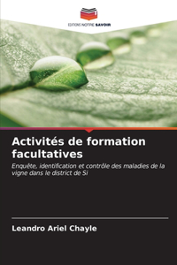 Activités de formation facultatives