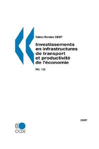 Tables Rondes CEMT No. 132 Investissements en infrastructures de transport et productivite de l'economie