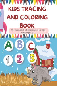 Kids Tracing and Coloring Book