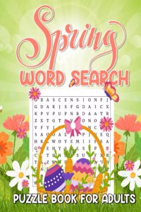 Spring Word Search Puzzle Book For Adults