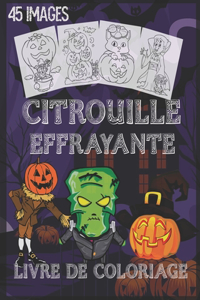 livre de coloriage de citrouille effrayante