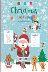Christmas Cut & Paste Workbook for Preschool