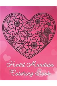 Heart Mandala Coloring Book