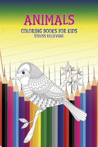 Stress Relieving Coloring Books for Kids - Animals