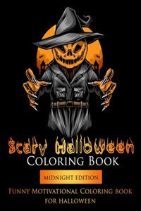 Scary Halloween coloring book