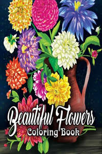 Beautiful Flowers Coloring Book