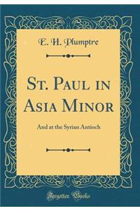 St. Paul in Asia Minor