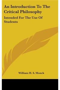 Introduction To The Critical Philosophy