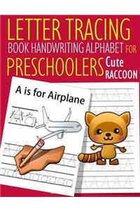 Letter Tracing Book Handwriting Alphabet for Preschoolers Cute Raccoon