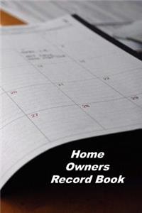 Home Owners Record Book