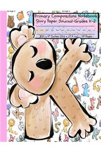 K. Primary Composition Notebook Story Paper Journal