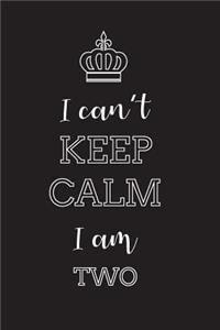 I Can't Keep Calm I Am Two