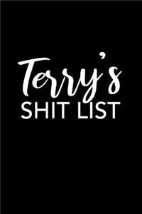 Terry's Shit List