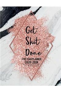 Get Shit Done 2020-2024 Five Year Planner schedule