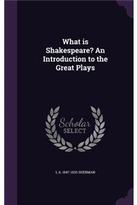 What is Shakespeare? An Introduction to the Great Plays