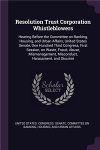 Resolution Trust Corporation Whistleblowers