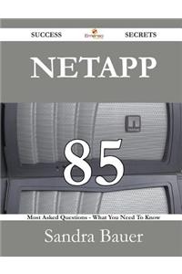 NetApp 85 Success Secrets - 85 Most Asked Questions On NetApp - What You Need To Know